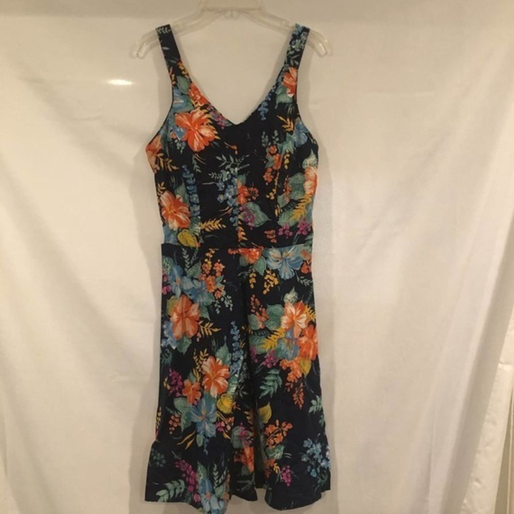 Fit Flare DashAbout 70's Retro Vintage Hawaiian Print Dress‎ - Picture 3 of 10